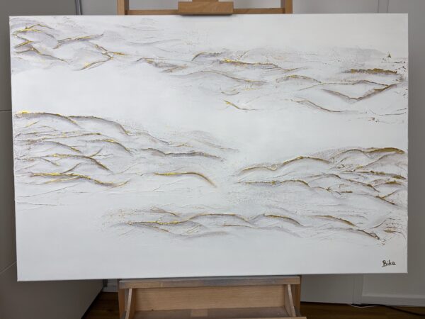 Golden snowdrifts